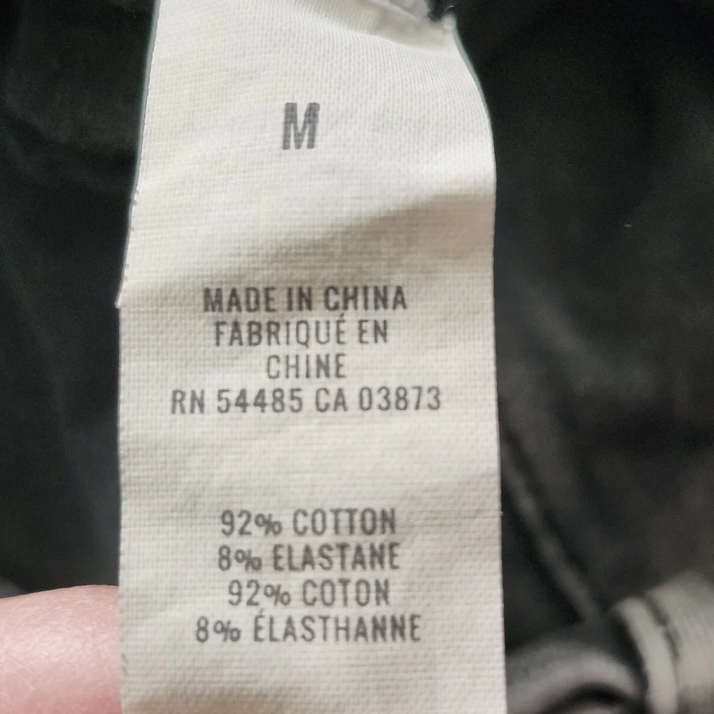 Aerie Size Medium High-Rise Lace-Up Gray Jeans